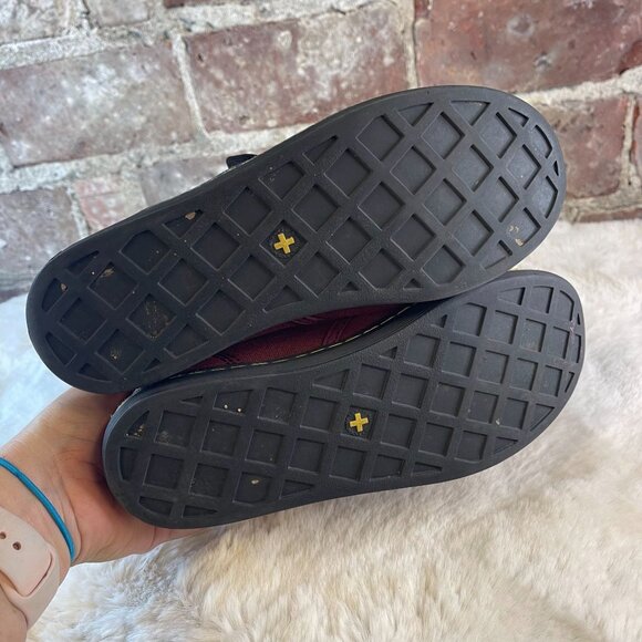 Dr Martens Women Shoreditch Combat Boots High Top Burgundy Fabric Lace Up US 7 - Picture 6 of 8